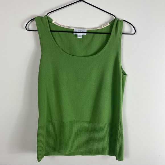 Loft Green Cardigan and Knit Tank TwinSet - Picture 7 of 8